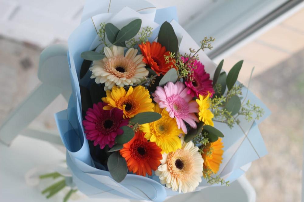 Букет цветов из: Герберы в Козуль