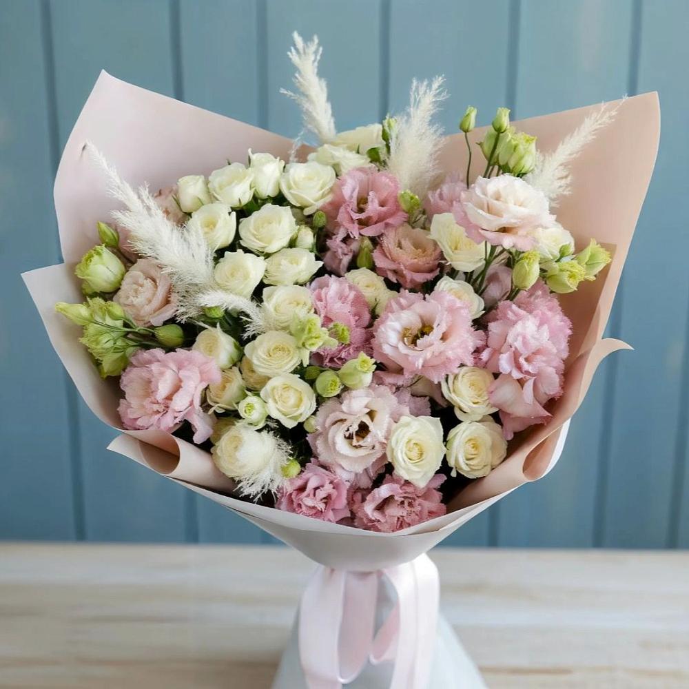 Букет цветов из: Альстромерии и Розы в Козуль