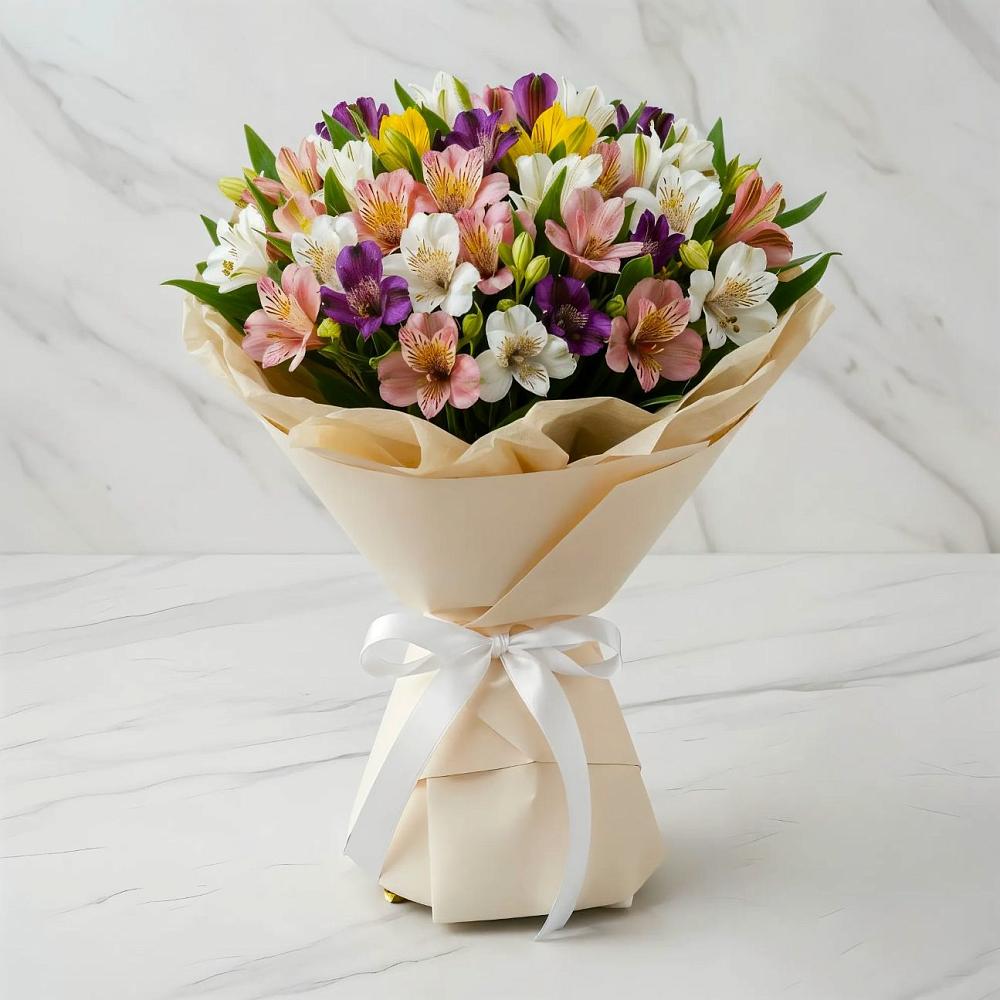 Букет цветов из: Альстромерии в Козуль