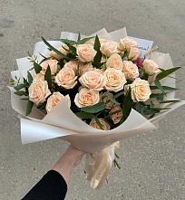 Букет Кремовые розы Латте в Козуль