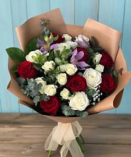 Букет цветов из:  Розы и Альстромерии в Козуль