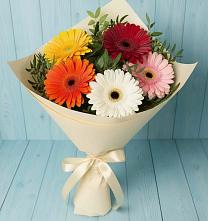 Букет цветов из:  Герберы в Козуль