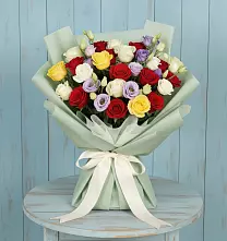 Букет цветов из:  Розы в Козуль