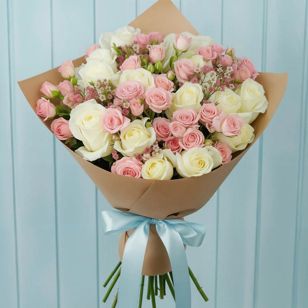 Букет цветов из: Розы в Козуль