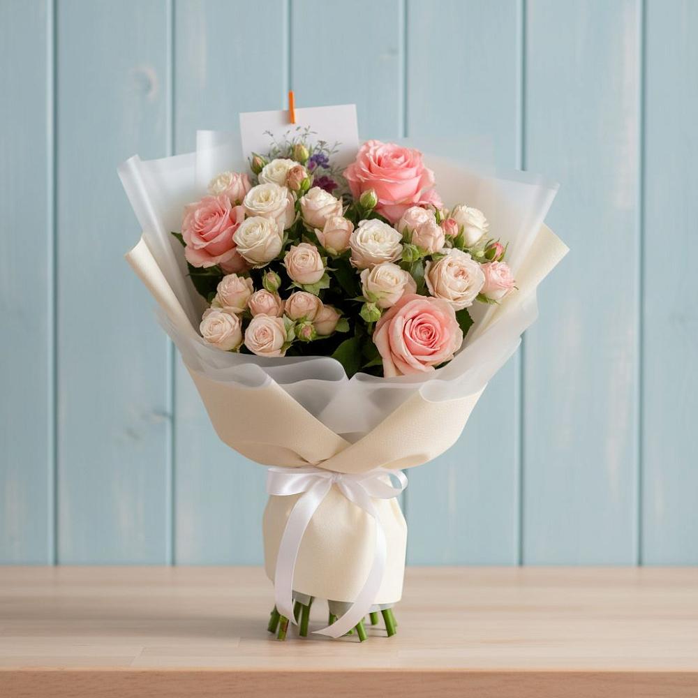 Букет цветов из: Розы в Козуль