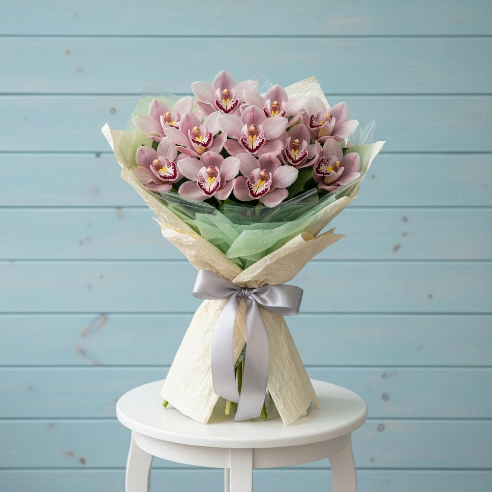 Букет цветов из: Орхидеи и Розы в Козуль