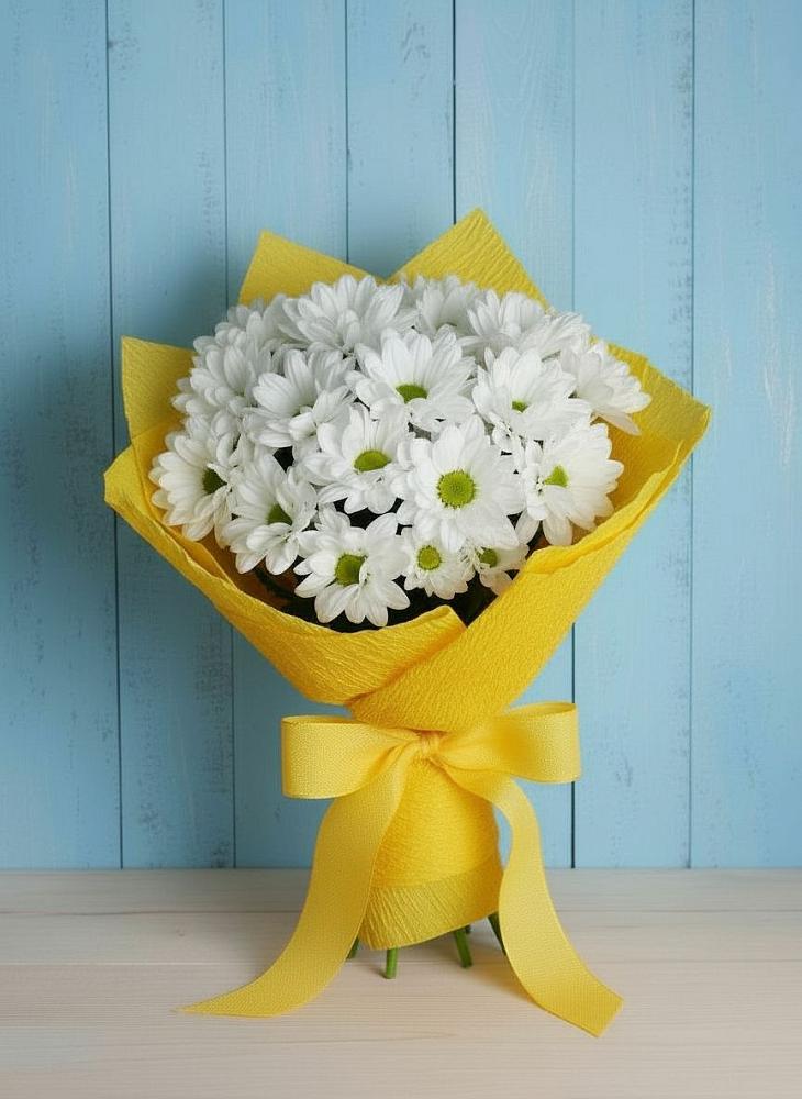 Букет цветов из: Хризантемы в Козуль