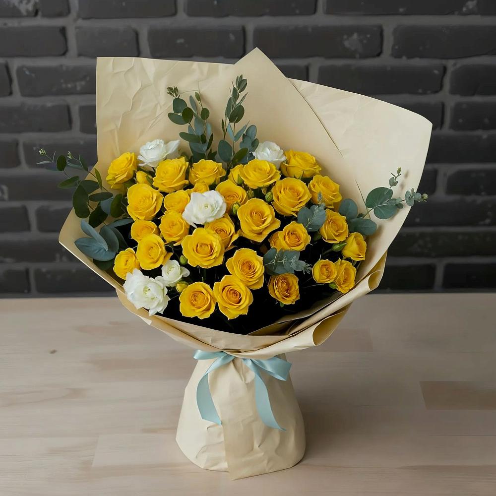 Букет цветов из: Розы в Козуль