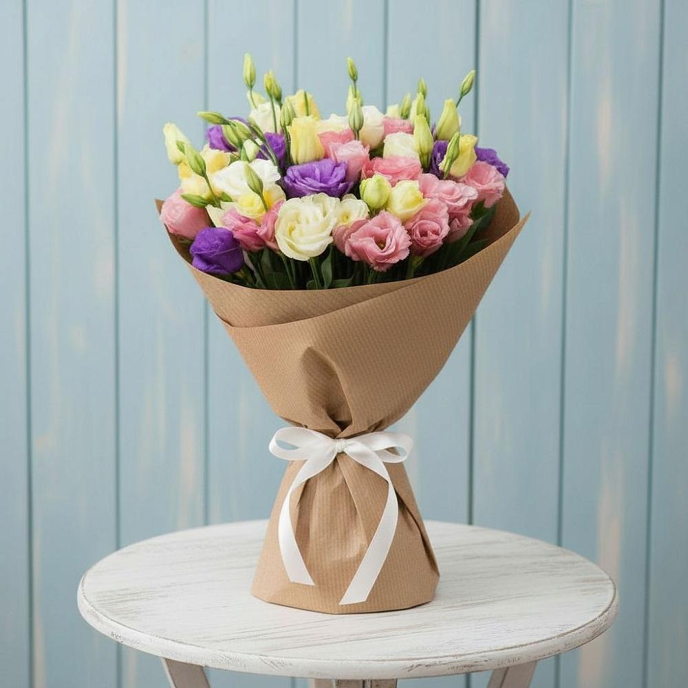 Букет цветов из: Лизиантусы в Козуль