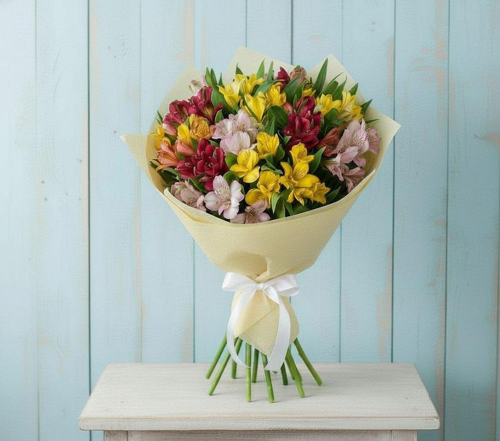 Букет цветов из: Альстромерии в Козуль