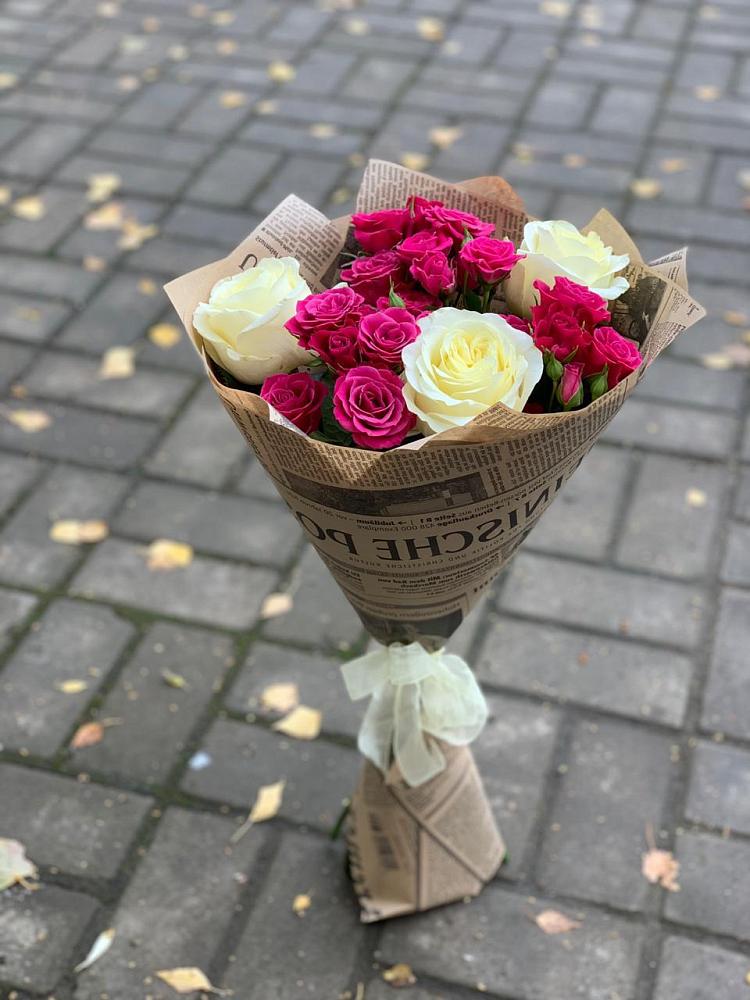 Букет цветов из: Розы в Козуль