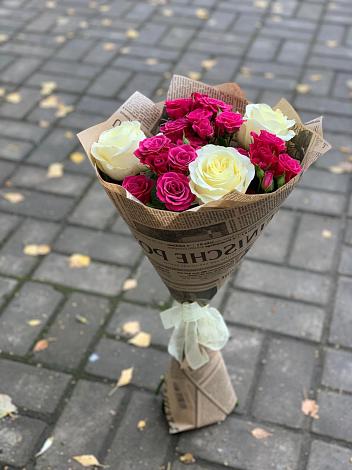 Букет цветов из: Розы в Козуль