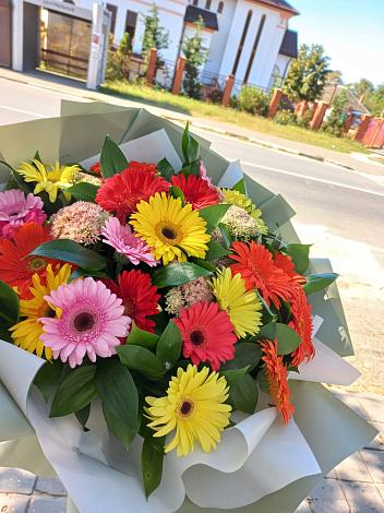Букет цветов из: Герберы в Козуль
