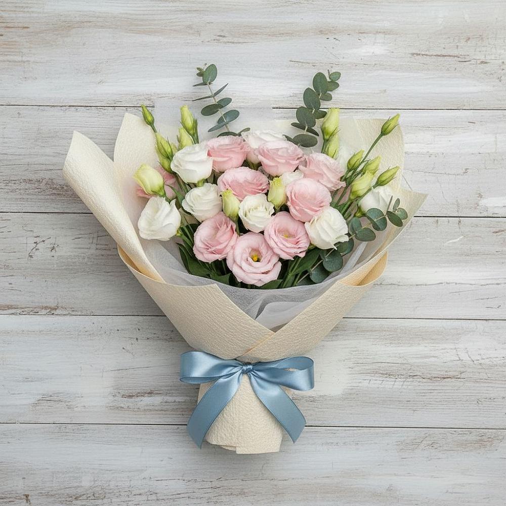 Букет цветов из: Лизиантусы в Козуль